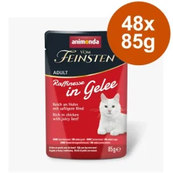 Animonda Vom Feinsten Adult Raffinesse hyytelössä -säästöpakkaus 48 x 85 g