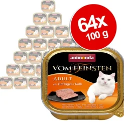Animonda vom Feinsten Adult -suurpakkaus 64 x 100 g