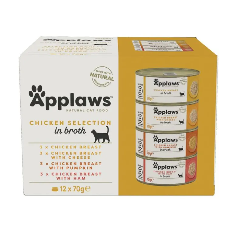 Applaws Adult -purkkilajitelmat 48 x 70 g