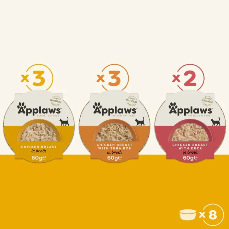 Applaws Cat Pot -lajitelma 8 x 60 g