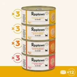 Applaws in Broth -säästöpakkaus 24 x 70 g