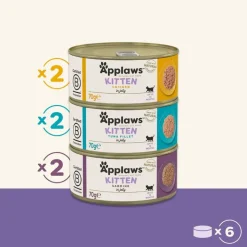 Applaws Kitten -purkkilajitelma: sardiini, kana, tonnikala