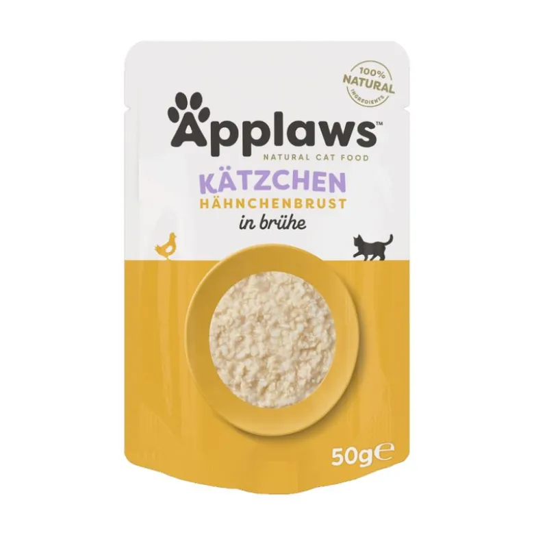 Applaws Natural Kitten liemessä -säästöpakkaus 48 x 50 g
