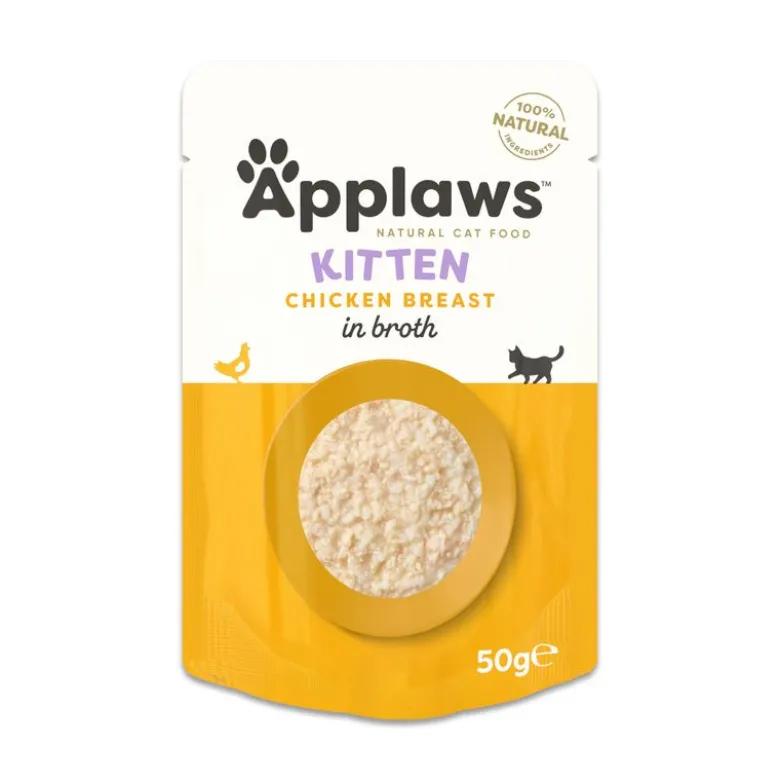 Applaws Natural Kitten liemessä -säästöpakkaus 48 x 50 g
