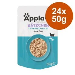 Applaws Natural Kitten liemessä -säästöpakkaus 24 x 50 g
