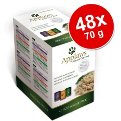 Applaws Pouch in Broth -säästöpakkaus 48 x 70 g