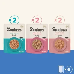 Applaws Pouch in Jelly Mix -kokeilupakkaus 48 x 70 g