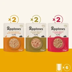 Applaws Pouch in Jelly Mix -kokeilupakkaus 48 x 70 g