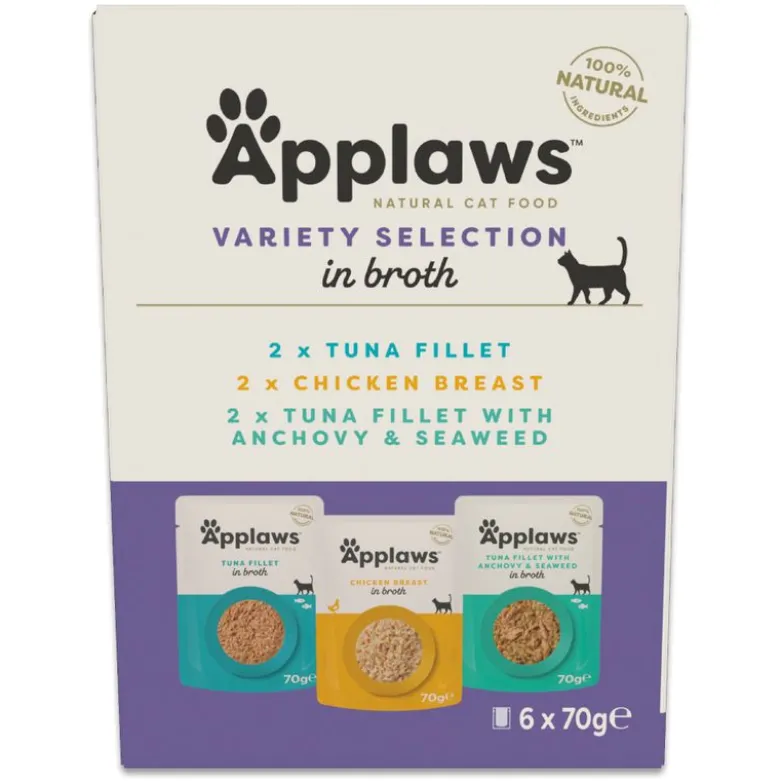 Applaws Pouch -lajitelma liemessä 12 x 70 g