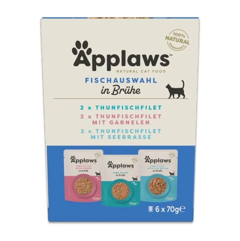 Applaws Pouch -lajitelma liemessä 12 x 70 g