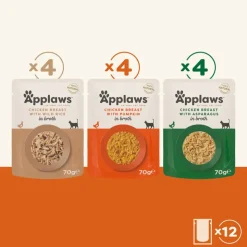 Applaws Pouch -lajitelma liemessä 12 x 70 g