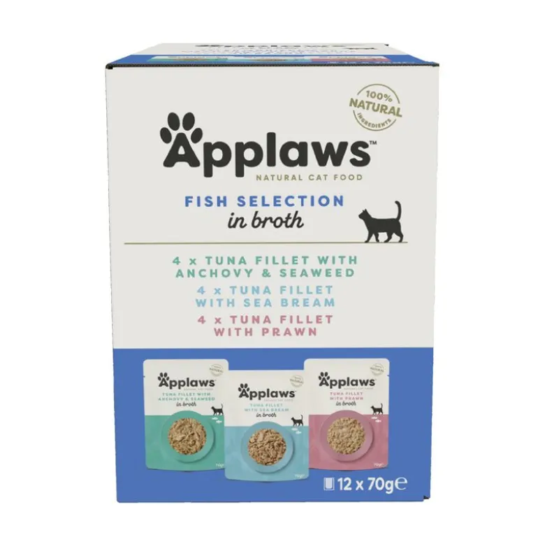 Applaws Pouch -lajitelma liemessä 12 x 70 g