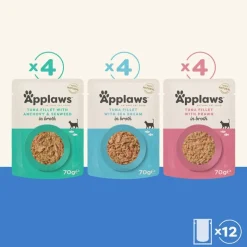 Applaws Pouch -lajitelma liemessä 12 x 70 g