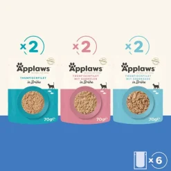 Applaws Pouch -lajitelma liemessä 12 x 70 g
