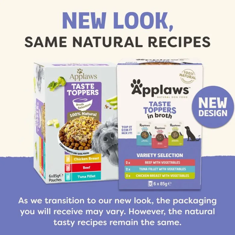 Applaws Taste Toppers -säästöpakkaus 12 x 85 g