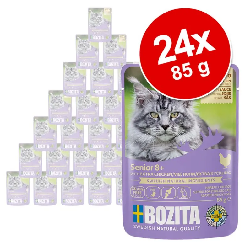 Bozita Morsels in Sauce Senior -säästöpakkaus 24 x 85 g