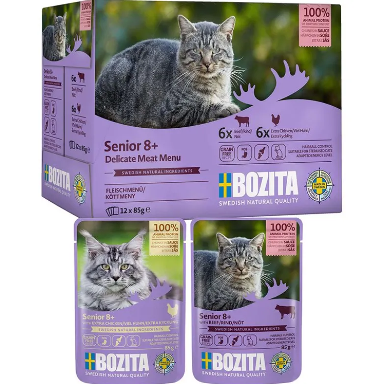 Bozita Morsels in Sauce Senior -säästöpakkaus 24 x 85 g