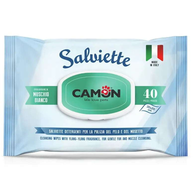 Camon Wet Wipes Coat Care Dog & Cat 40 kpl