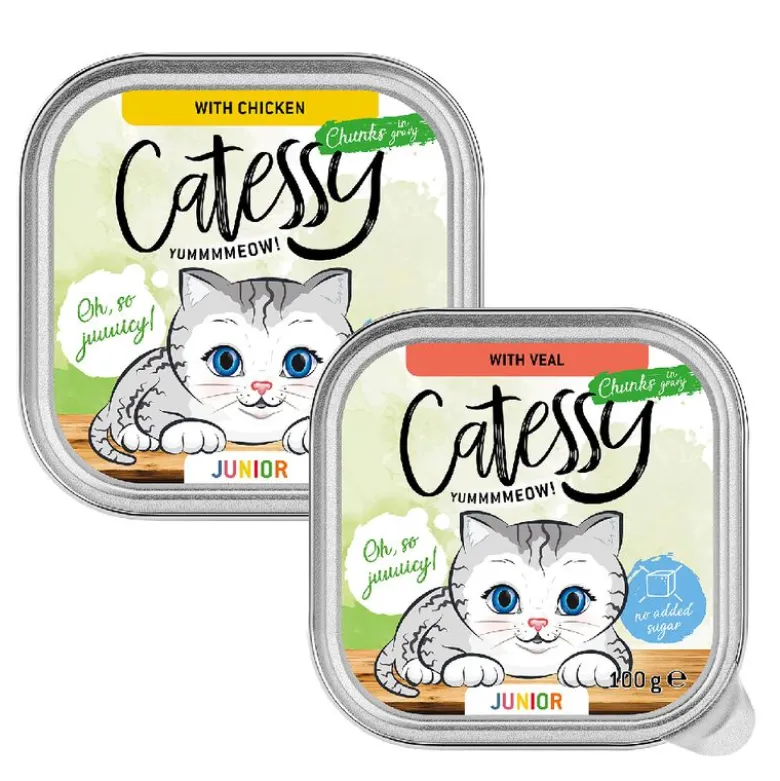 Catessy Junior paloja kastikkeessa – 2 makua sisältävä lajitelma