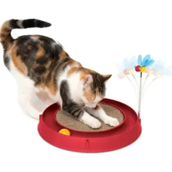 Catit Play-N-Scratch – 3 in 1 -kissanlelu raapimisalustalla