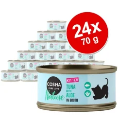 Cosma Nature Kitten -säästöpakkaus 24 x 70 g