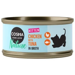 Cosma Nature Kitten -säästöpakkaus 24 x 70 g
