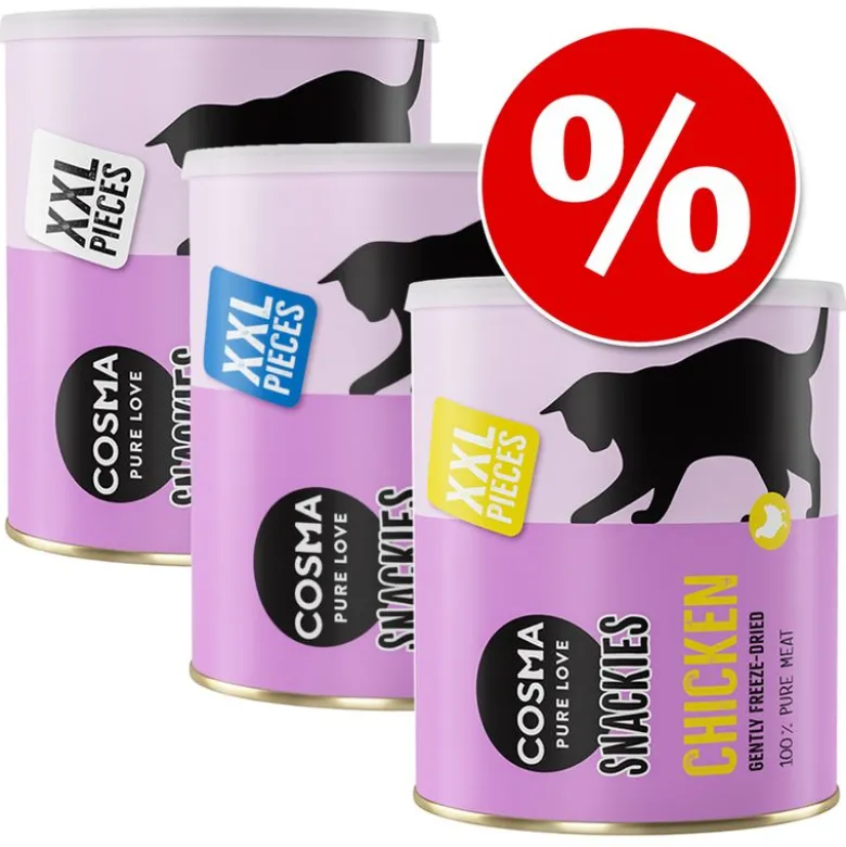 Cosma Snackies XXL Maxi Tube 3:n säästöpakkaus
