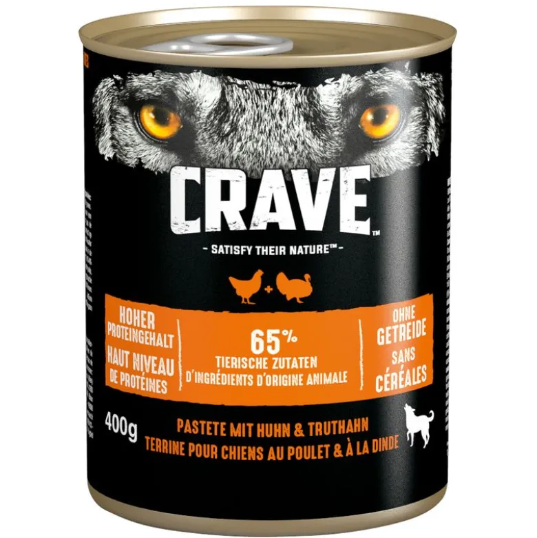 Crave Adult -koiranruoka 6 x 400 g
