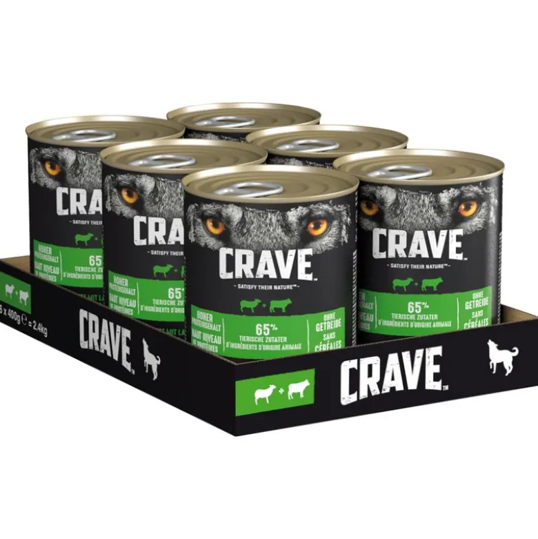 Crave Adult -koiranruoka 6 x 400 g