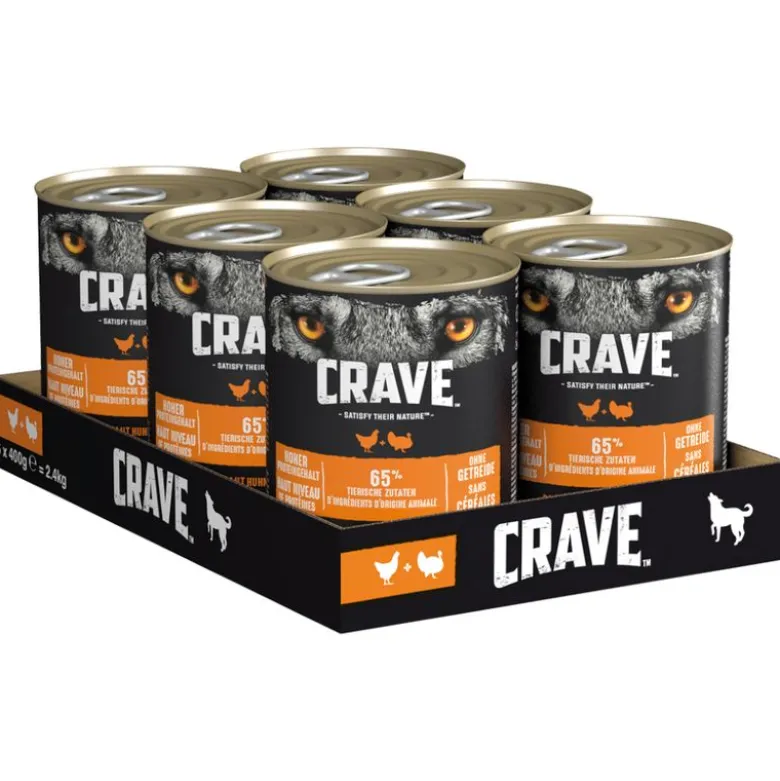 Crave Adult -koiranruoka 6 x 400 g
