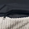Designed by Lotte -sohvatyyny Ribbed, vaaleanharmaa