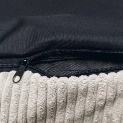 Designed by Lotte -sohvatyyny Ribbed, vaaleanharmaa