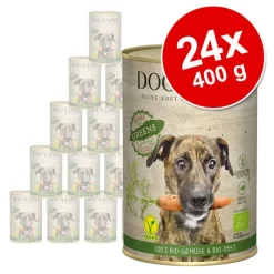 Dog ́s Love luomu Vegan -säästöpakkaus 24 x 400 g