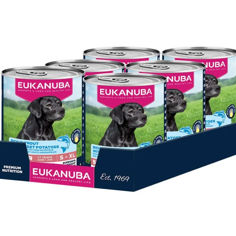 Eukanuba Dog Wet Senior taimen & bataatti