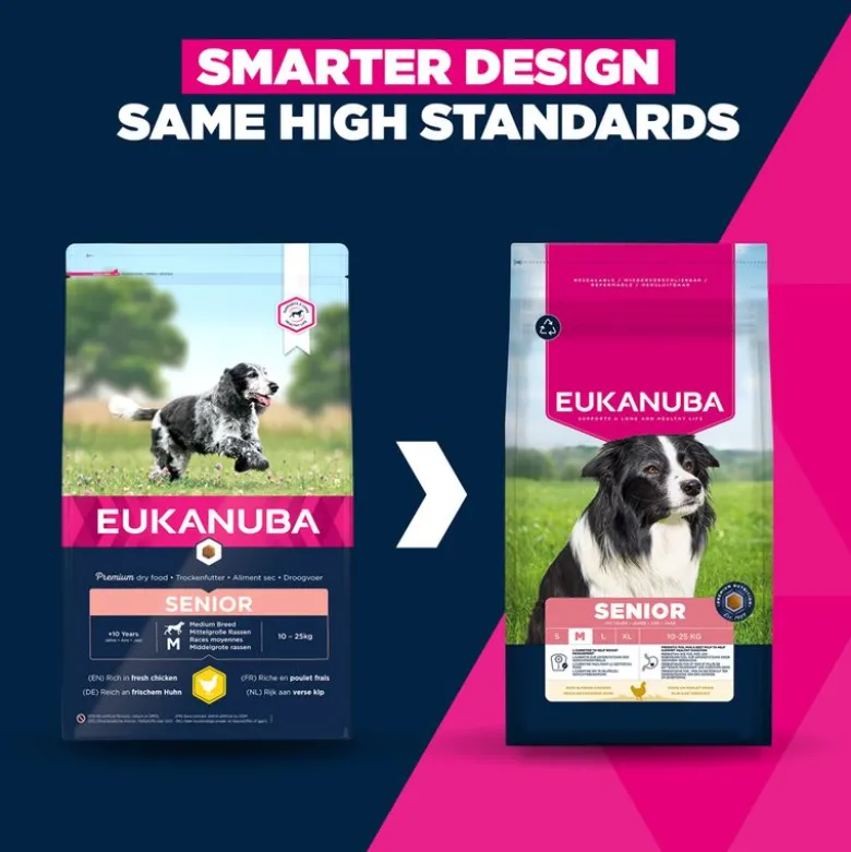 Eukanuba Premium Nutrition Senior Medium Breed kana