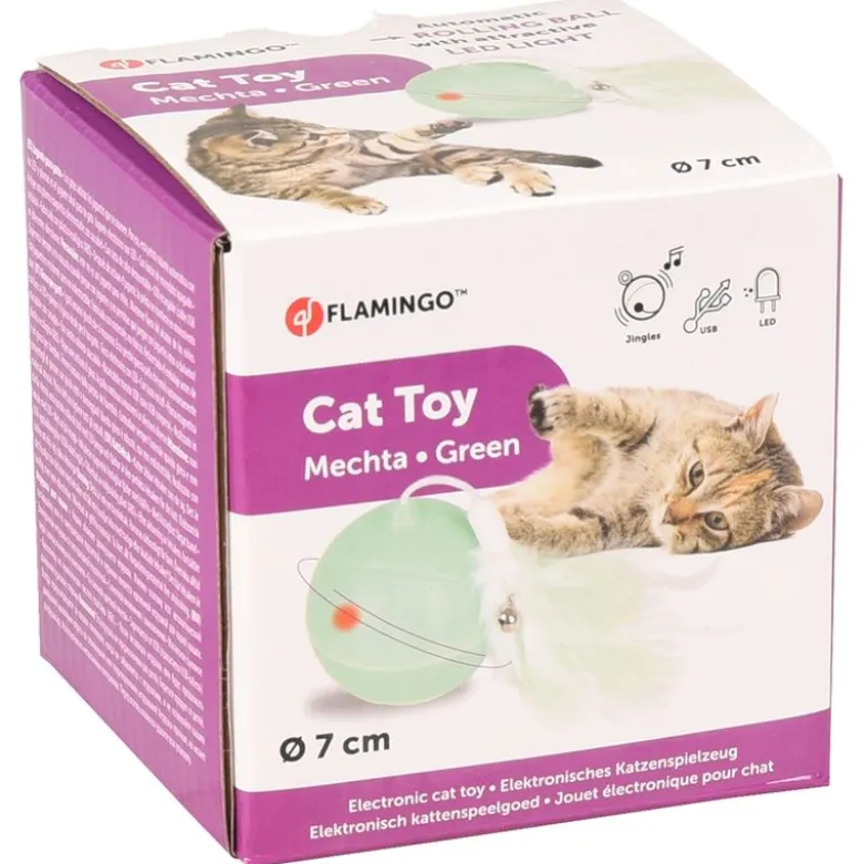 Flamingo kissan lelu LED-pallo Mechta
