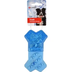 Flamingo koiran lelu Snowy Bone, sininen