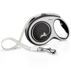 flexi New Comfort nauhatalutin L musta, 8 m