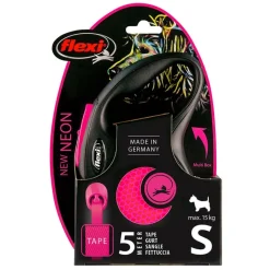flexi New Neon -nauhatalutin pinkki, 5 m