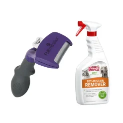 FURminator DeShedding Tool + Nature's Miracle Cat Set-In tahran- ja hajunpoistoaine kaupan päälle!