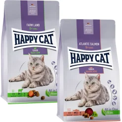 Happy Cat Senior -yhteispakkaus 2 x 4 kg