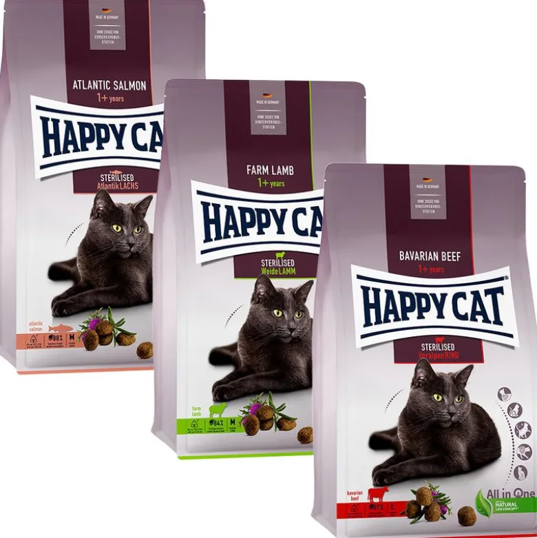 Happy Cat Sterilised Adult -yhteispakkaus 3 x 10 kg