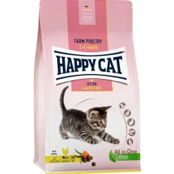 Happy Cat Young Kitten Farm Poultry