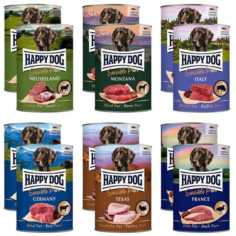 Happy Dog Sensible Pure -säästöpakkaus 24 x 400 g