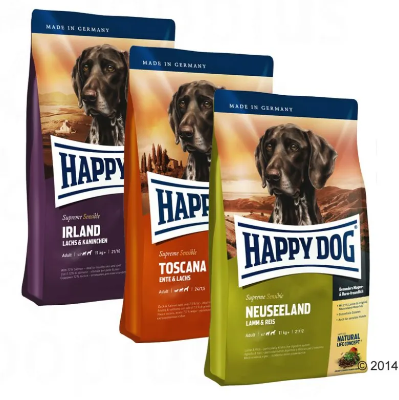 Happy Dog Supreme Culinary World Tour, 3 x 4 kg