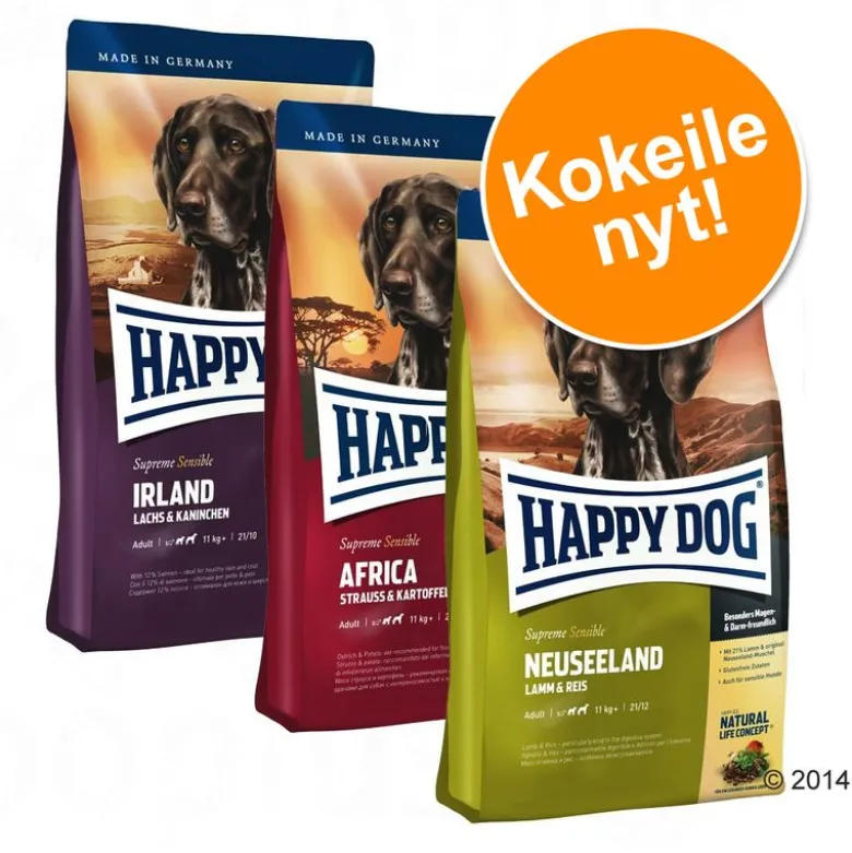 Happy Dog Supreme Culinary World Tour, 3 x 4 kg