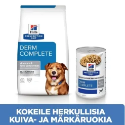 Hill’s Prescription Diet Derm Complete riisi ja muna