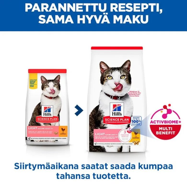 Hill's Science Plan Mature Adult 7+ Light kana