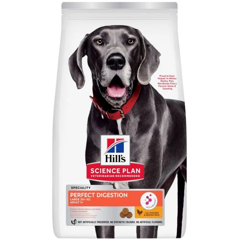 Hill's Science Plan Perfect Digestion Adult Large kana & ruskea riisi
