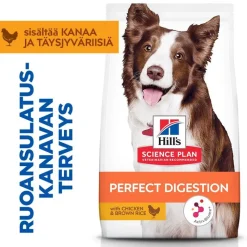 Hill's Science Plan Perfect Digestion Adult 1+ Medium kana ja ruskea riisi